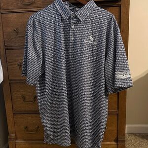 Men's Straight Down VW Bug Golf Shirt